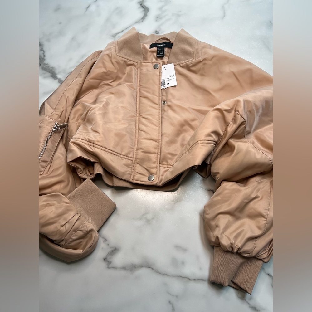 Cropped bomber jacket - Picture 6 of 7
